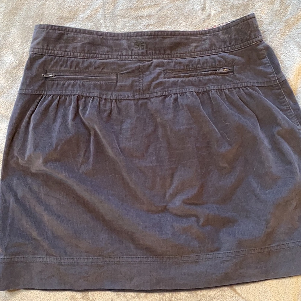 Athleta Dark Gray Cordoba Corduroy Mini Golf Tennis Athletic Skirt